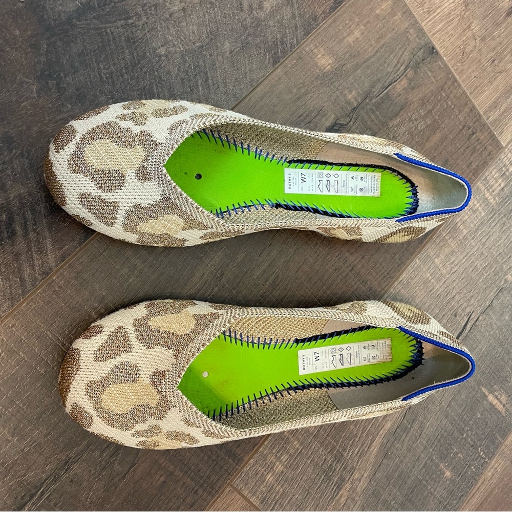 Rothy’s Shimmer Cat Patter Flats Size 7 *FLAWS - Picture 3 of 5